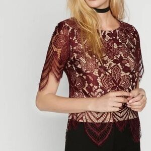 EXPRESS LACE TOP ( a270)